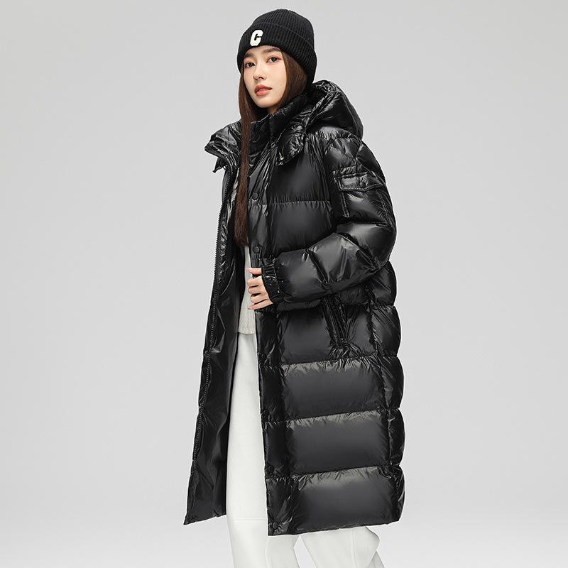 

Unisex Northeast Winter Down Jacket: Mid-length, Warm, Thick, Hooded, Over-the-Knee Cold Protection. XXXL
