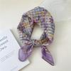 58 Floral Cotton Linen Scarf: Korean Ditsy Print Neckerchief for Spring, Summer, Autumn - Versatile Headband and Headscarf