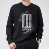 Adidas Logo Print Sport Crew Neck Sweatshirt Men Tops Black GP0918