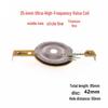 25.5mm High-Frequency Voice Coil with Multiple Diaphragms (Resin, Titanium, Silk) and Optional Round Frame Accessories.