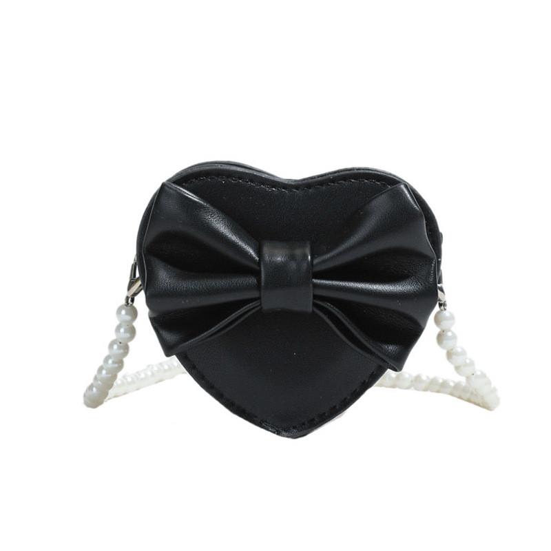 Pu Mini Heart Shaped Shoulder Bag With Zipper Closure For Daily Use