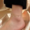 Non Tarnish Love Pendant Bracelets Adjustable Foot Chain Fashion Women's Bracelet  Birthday Gifts
