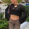 New Sexy Asymmetrical Hole Cutout Knit Women's Cover-Up in Stock