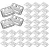 100 Piezas Hebillas para Paneles de Pared de Acero Galvanizado Abrazadera Integrada Engrosada Panel de Pared WPC