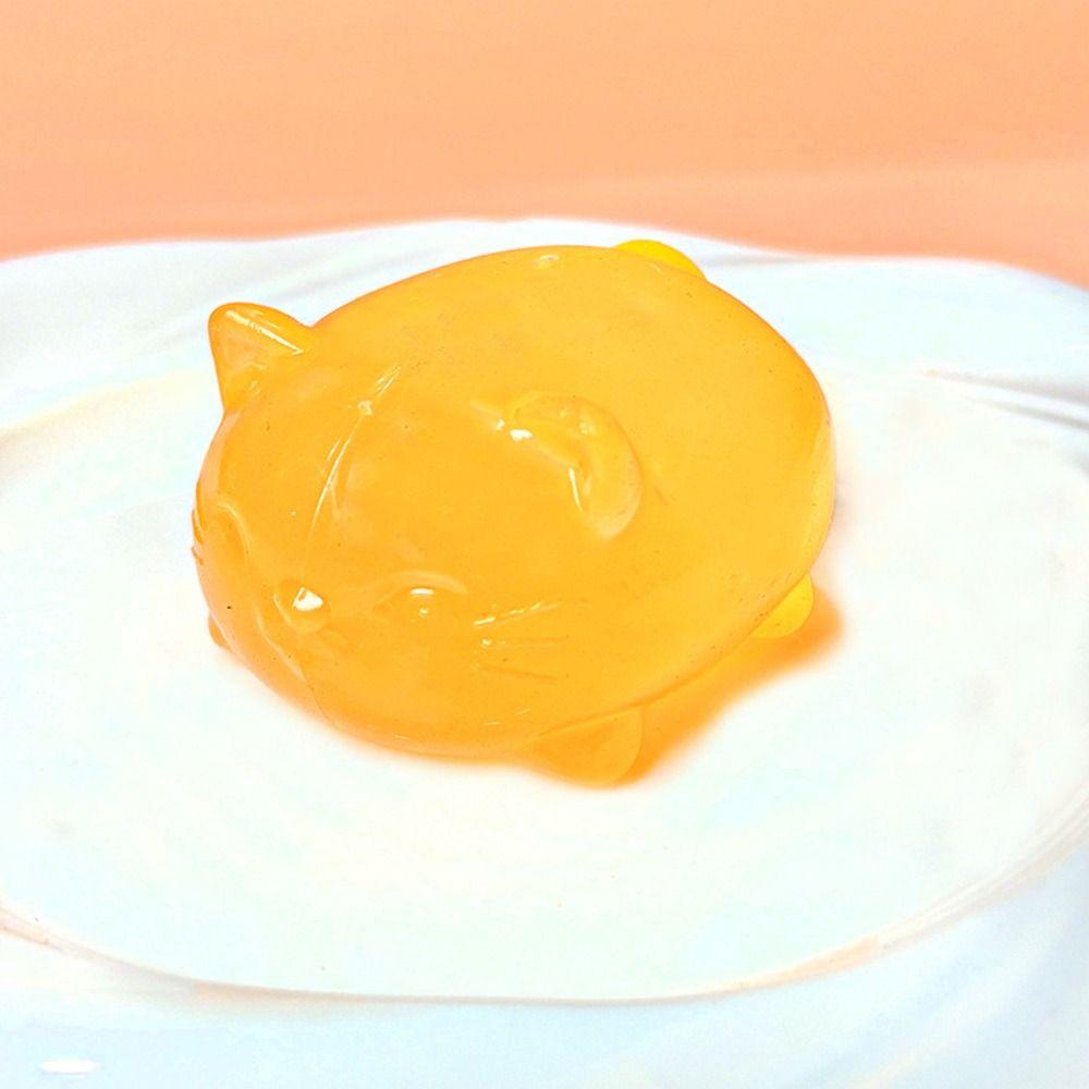 Cute Design Slow Rebound Cat Squishy Slow Rising Cat Shape Cat Squeeze Stretchable Soft Texture Sensory Birthday Gift