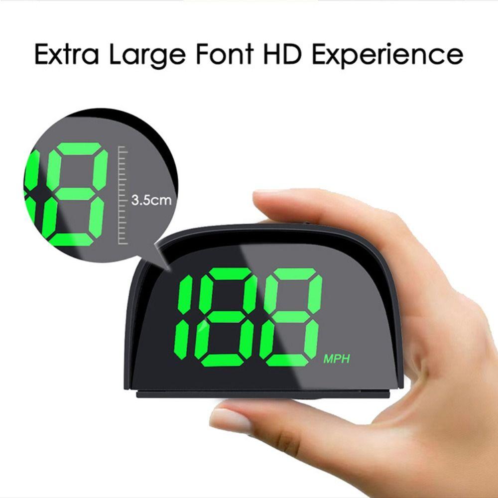 Plug&Play GPS Digital Speedometer HUD Vehicle Speed Meter  Fit All Car