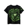 Children's European and American Style Unisex Short-Sleeve Clothing 2026 New Summer Sports Thin Pure Cotton Short-Sleeve T-Shirt Trendy