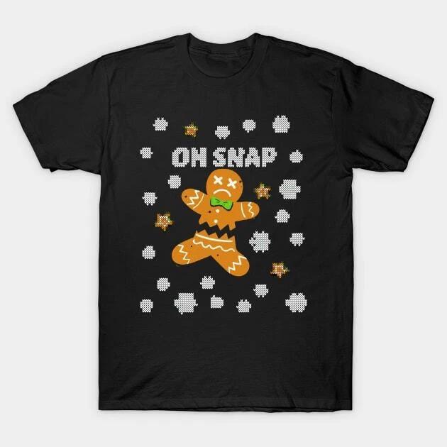 oh snap ugly christmas Made in Australia T-Shirt S