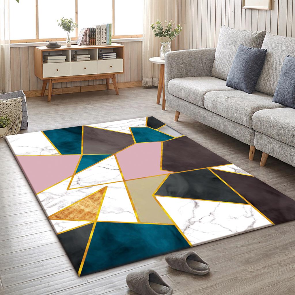 Skandinávský obývací pokoj Minimalistické linie Koberec Ložnice Konferenční stolek Šatní skříň Podložky na podlahu Rohožky ke dveřím