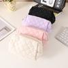 Cotton Quilted Makeup Bag With Large Capacity For Students And Girls