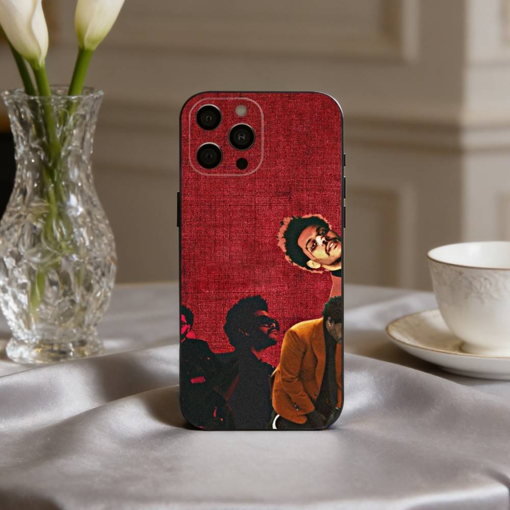 T-The-E Talented W-Weeknd-D Phone Case For iPhone 17,16,15,14,13,12,11 Plus,Pro Max,XS,Soft Silicone Black Cover