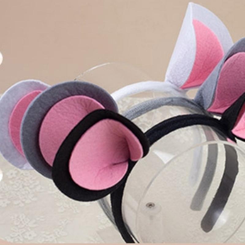 Soft Fabric Mouse Costume Headpiece Tail Accessories Fashion Headband SkirtsFor Children Stage Show Dressing up