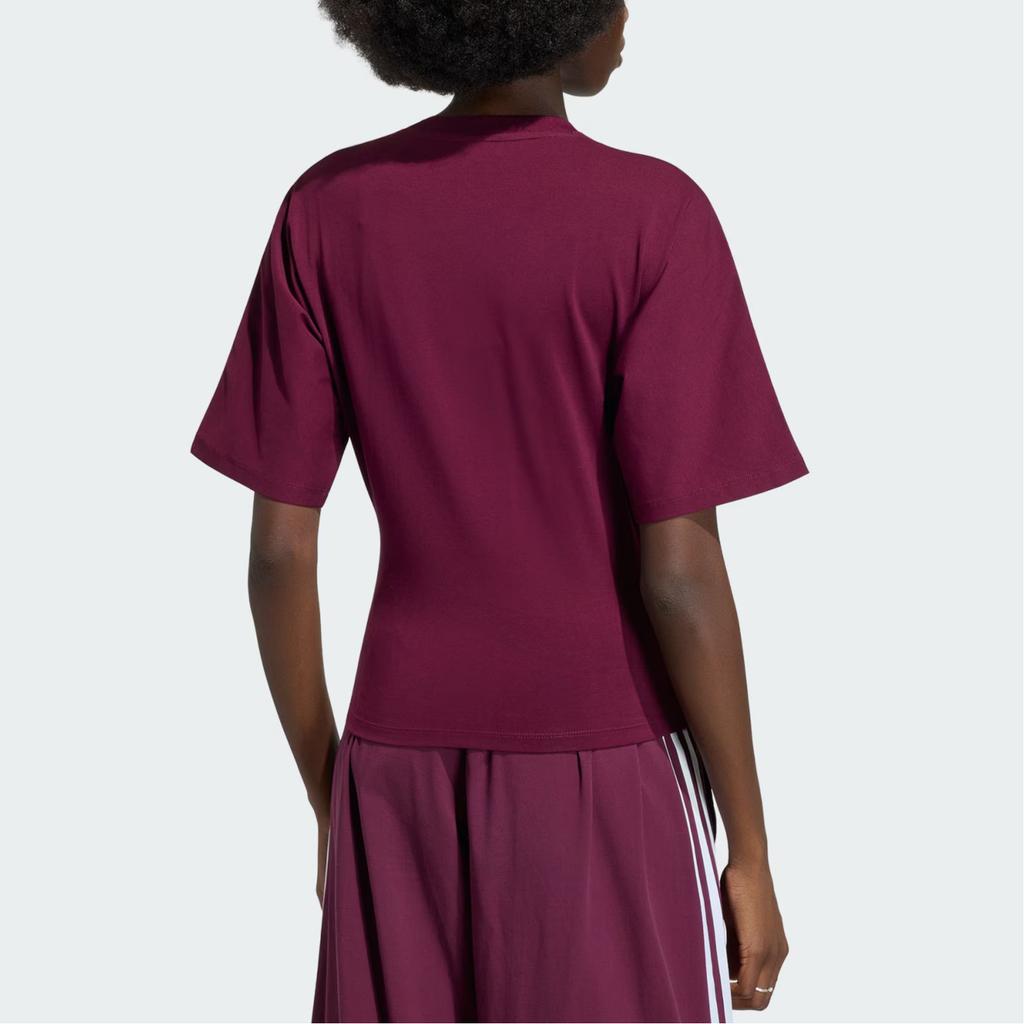 adidas Originals Adilenium 5.0 Slim Drei Streifen Enganliegend Rundhals Sport Kurzarm T-Shirt Damen Oberteile KY5092