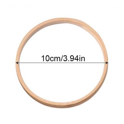 Dekorativer Kreis Runder Bambuskreis Hängender Bambus-Blumenkranz Ring 10-30cm Bambusreifen Rahmen Garten