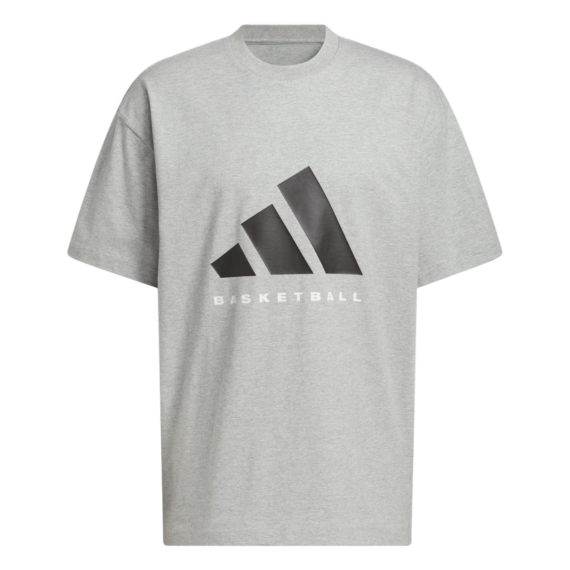 Adidas Loose Fit Round Neck Short Sleeve Basketball Jersey Unisex tops KB7558 S