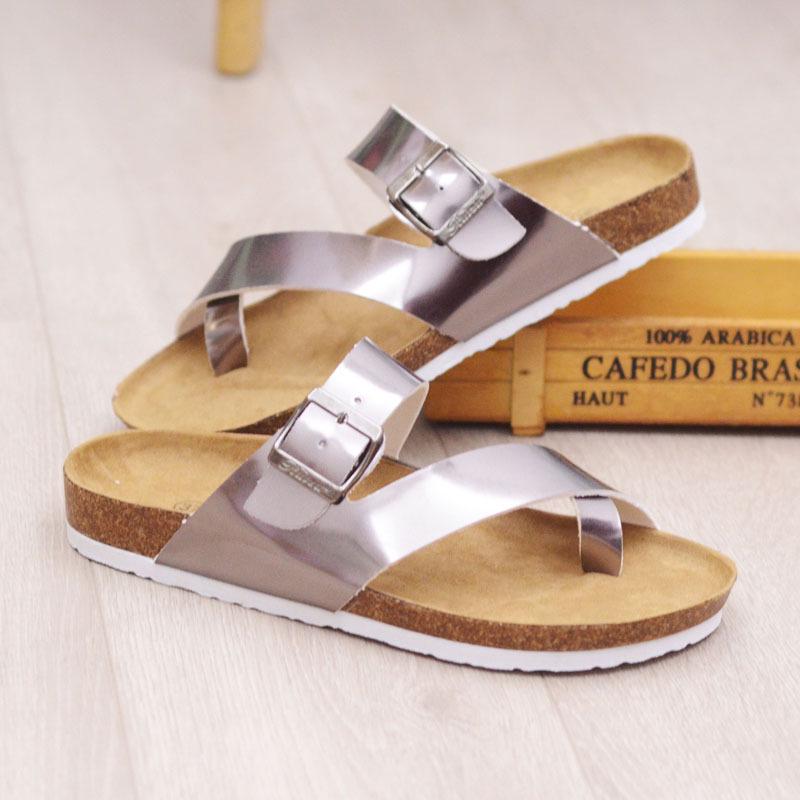 Summer Trend Cork Beach Flip Flops: Men's and Women's Korean-Style Leather Sandals