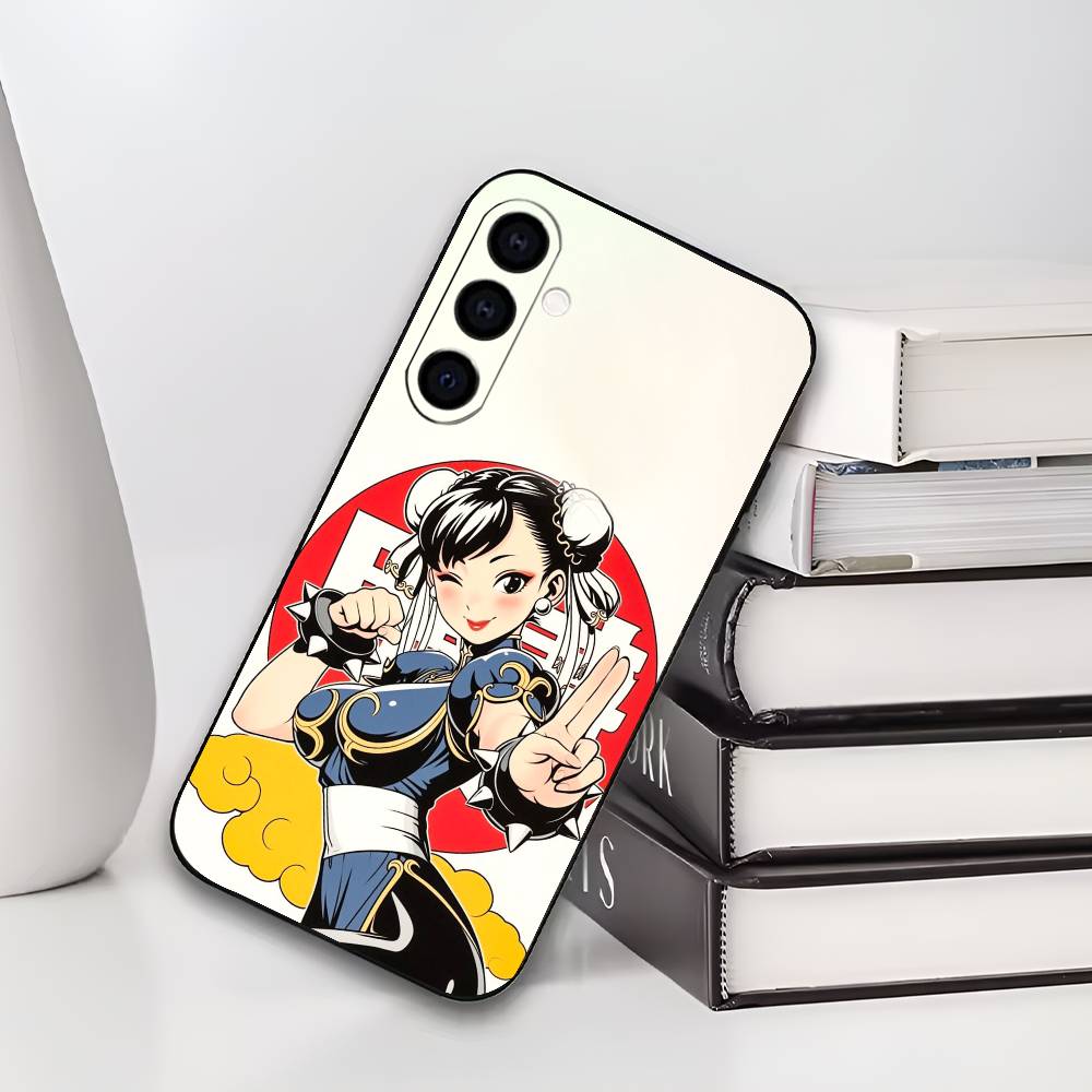 S-Street Fighter ChunLi Chun Li Phone Case Silicone Soft For Samsung Galaxy A73,A72,A71,A70,A53,A52,A51