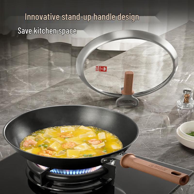 Kobach Nitrided Iron Wok with Titanium Finish