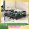 Multifunctional Kitchen Dish and Bowl Organizer Rack with Draining and Chopstick Storage