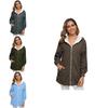 Cozy Women Ladies Warm Teddy Bear Fluffy Coat Hooded Faux Fleece Jacket Outwear For Ultimate Comfort