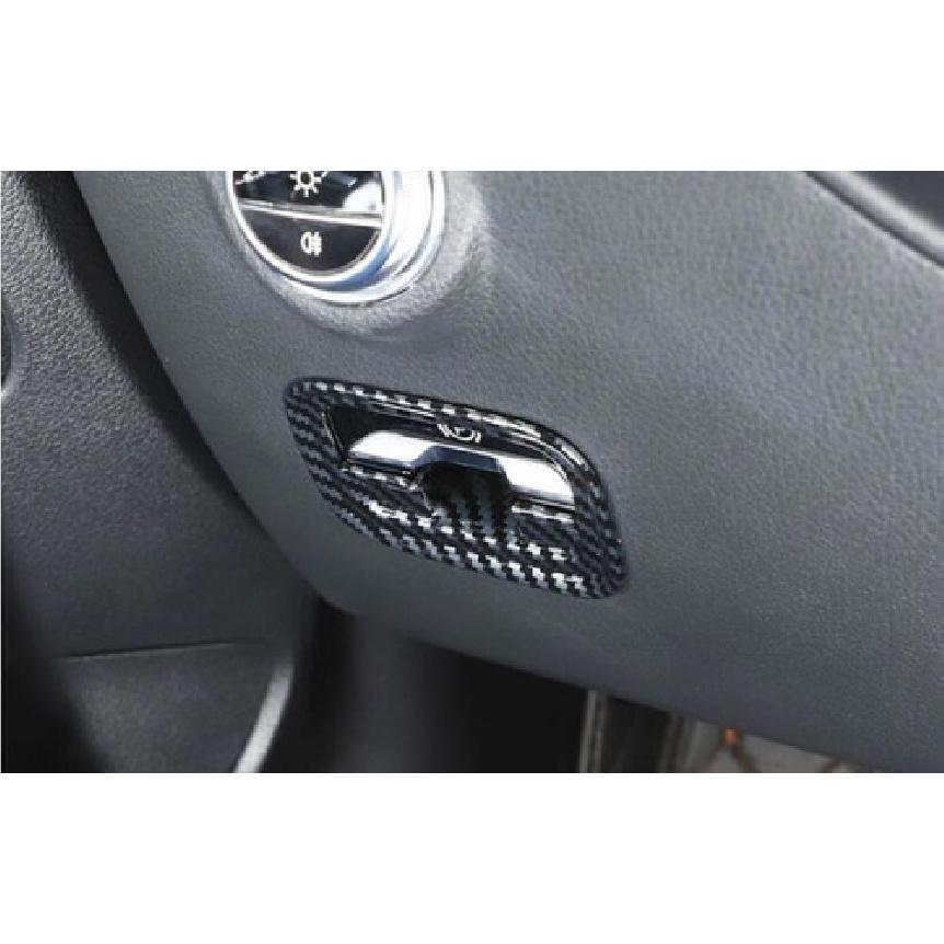 ABS Carbon Fiber Inner Electronic Brake Cover Trim For Benz EQE EQS -
