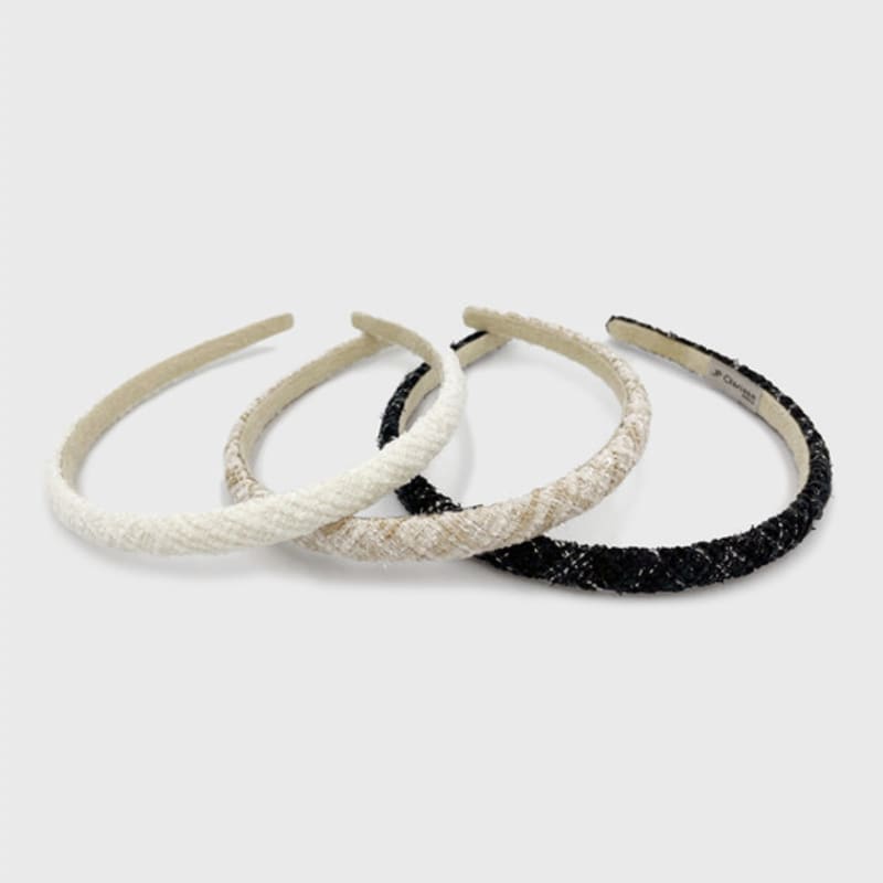 Jean Paul Clarisse Einfaches Tweed Schlankes Haarband JP-21-023HB