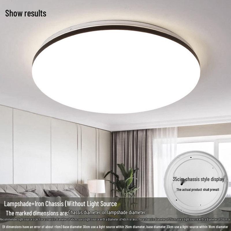 Acrylic Square and Round Ceiling Light Shade with Chassis, No Fixture Included, Free Shipping
