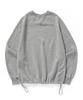 BETWEEN A AND B Raglan String Brushed Sweatshirt [Melange Gray]