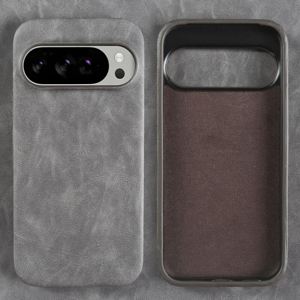 Fashion Solid Color Leather Case For Google Pixel 10 9 Pro XL 8 8A 7 7A 6 6A Pro Luxury Shockproof Armor Hard Back Cover Funda