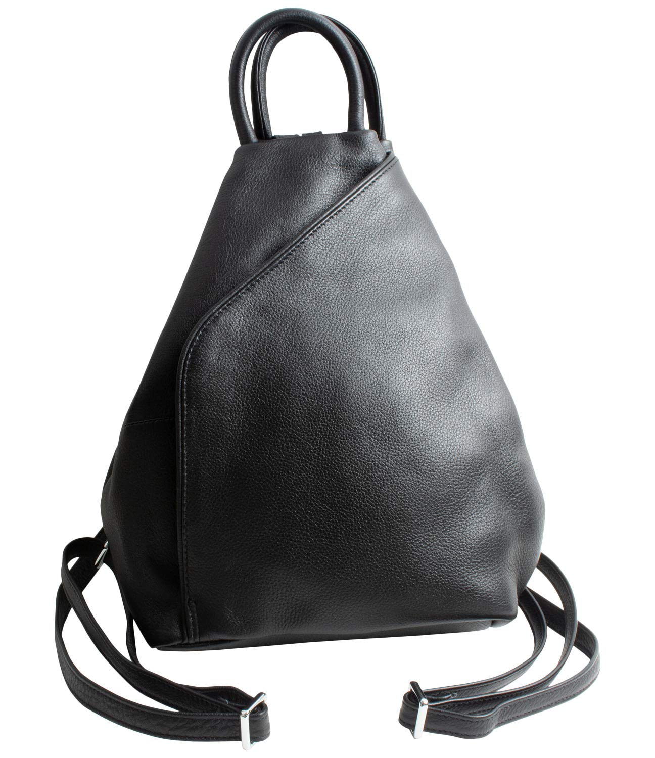 

Genuine Cowhide Shoulder Black [MALTA] Women s Backpack, Leather, 3-way, Rucksack, Compact, Small, Bag, Soft, Leather, Lightweight, Bag, Crossbody, чорний