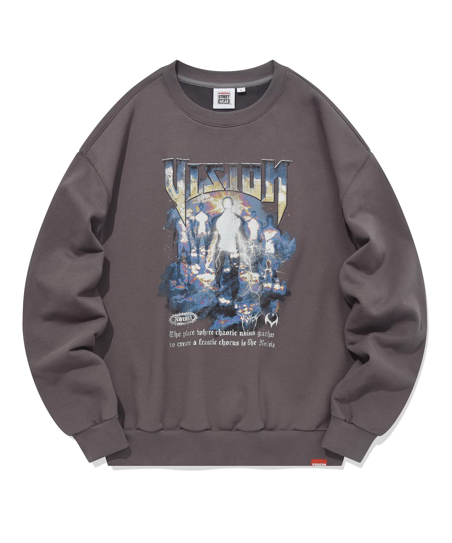 Vision Streetwear Vsw Свитшот с круглым вырезом Пепельно-серый L