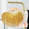 Glitter Fringe Detachable Collar Shawl Scarf For Women Elegant Party Accessory