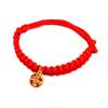 Chinese Style Red Rope Braided Cat Collar Adjustable Fortune Bell Cat Collar  For Cats Puppy