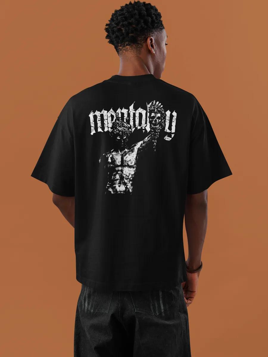 Oversized T-shirt with print on the back 4XL