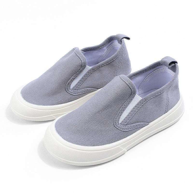 Boys Canvas Shoes, Girls Soft-soled Breathable Shoes, Versatile Casual Shoes 20 серый