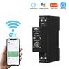 Tuya WiFi Intelligent Circuit Breaker 1P 63A DIN Rail Bidirectional Metering Energy Meter Support 3