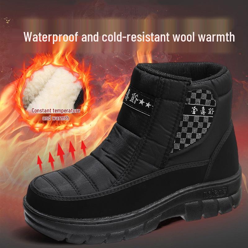 

Men s Waterproof Snow Boots - 25 Styles, Thickened, Plus Velvet, Warm and Casual 42