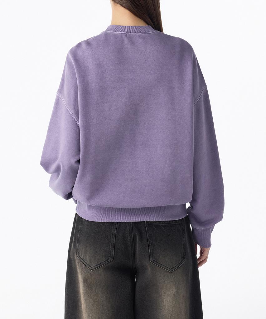 MUSINSA STANDARD WOMAN Pigment Oversized Sweatshirt [Purple Grey]