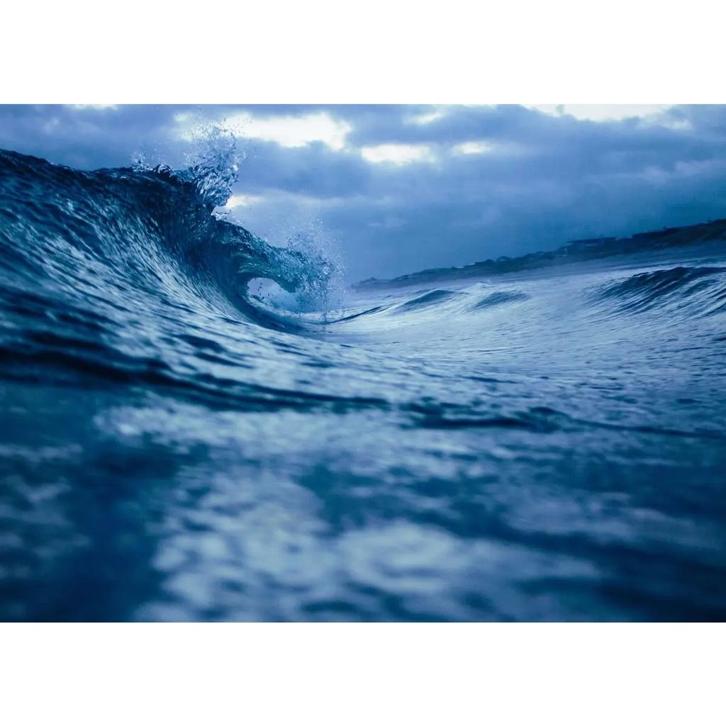 Moderne Einfache Ozeanlandschaft Poster Druck Leinwand Malerei Strand Seelandschaft Wandkunst Bilder für Wohnzimmer Schlafzimmer Dekoration