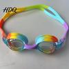 Verstellbarer Kopfbügel Schwimmbrille Kinder Schwimmen mit Wimpern Wasserdicht Kein Auslaufen Anti-Beschlag UV Wimpernschutz Klare Linse Jungen Mädchen Silikon Schwimmen
