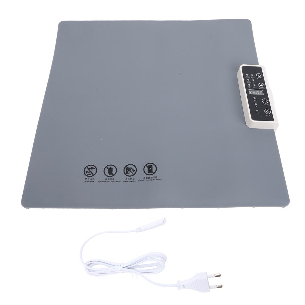 Electric Warming Tray Rollable Full Surface Heating with 5 Temperature Settings 1H 2H 4H Timer Silicone Food Warmer for