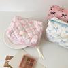 Bowknot Pattern Toiletry Holder Cosmetic Organizer for Travel or Daily Use Spacious Zippered Makeup Bag with Zippers