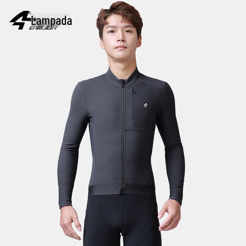 

Lampada Men s Fleece Warm Cycling Jersey: Long Sleeve, Comfortable, for Autumn/Winter Road Biking (5-15°C). XXL