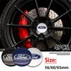 New 2026 Car Sticker 2025 Hot 4pcs 56mm 60mm 65mm Car Styling Wheel Center Hub Caps Stickers Badge For Ford Fiesta Mondeo Fusion