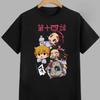 Nezuko Kamado Reine Baumwolle Unisex und Damen Gleiches T-Shirt 2026 Sommer Anime Aufdruck Locker Freizeit Eltern-Kind Oberteil
