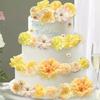 Pack of 50 Assorted Color Small Fabric Flowers for Handmade Crafts Home Decoration and Party Arrangements
