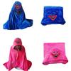 Playtime Poppy Oversized Plush Hooded Blanket Huggy Wuggy Cape Cloak Shawl