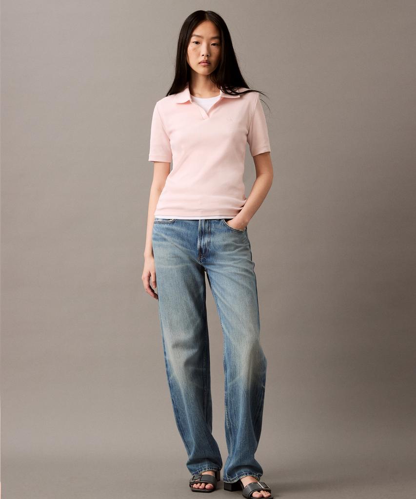 Kaelbinkeullainjin Women'S Slim Fit V-Neck Polo 47Ab205 Ln4