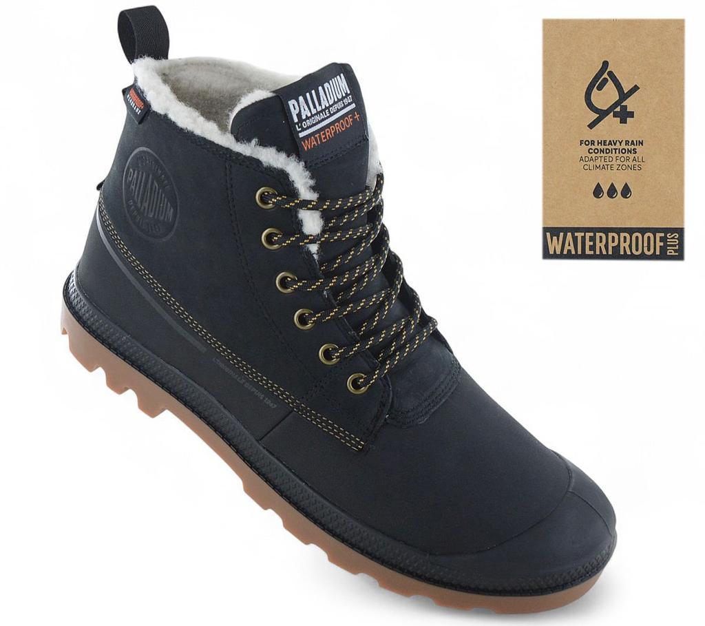 Palladium Pampa Duck WL WP+ Водонепроницаемые - Мужские Зимние Ботинки Ботинки Обувь С Подкладкой 79547-008-M ОРИГИНАЛ