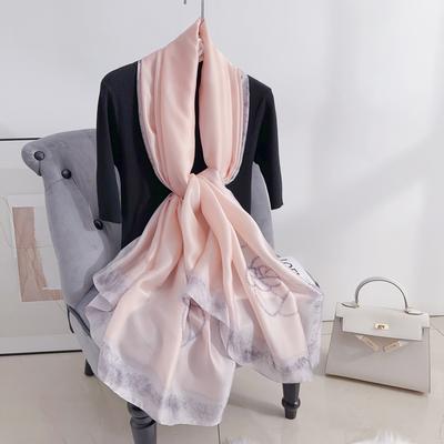 New Four Seasons Available New Silk Large Size Thin Outer Wear Neck Protection Scarf Sunscreen Warm Beach Towel For Women